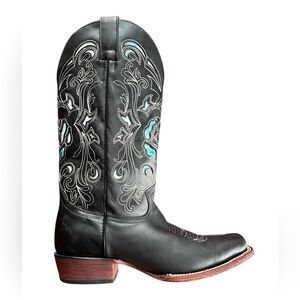 J.B. Dillon Reserve Avens Women’s Dark Navy Blue Cowboy Boots Size 10
